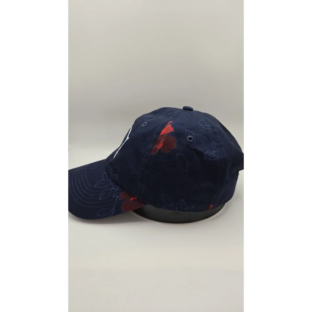 New England Patriots Adjustable Strapback Hat NFL Football Logo Navy RARE Print